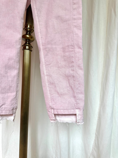 Broek Luisa Cerano denim lichtroze maat 40