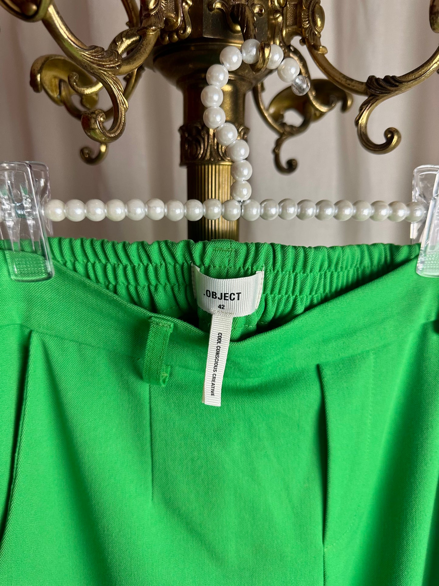 Broek Object appel groen maat 42
