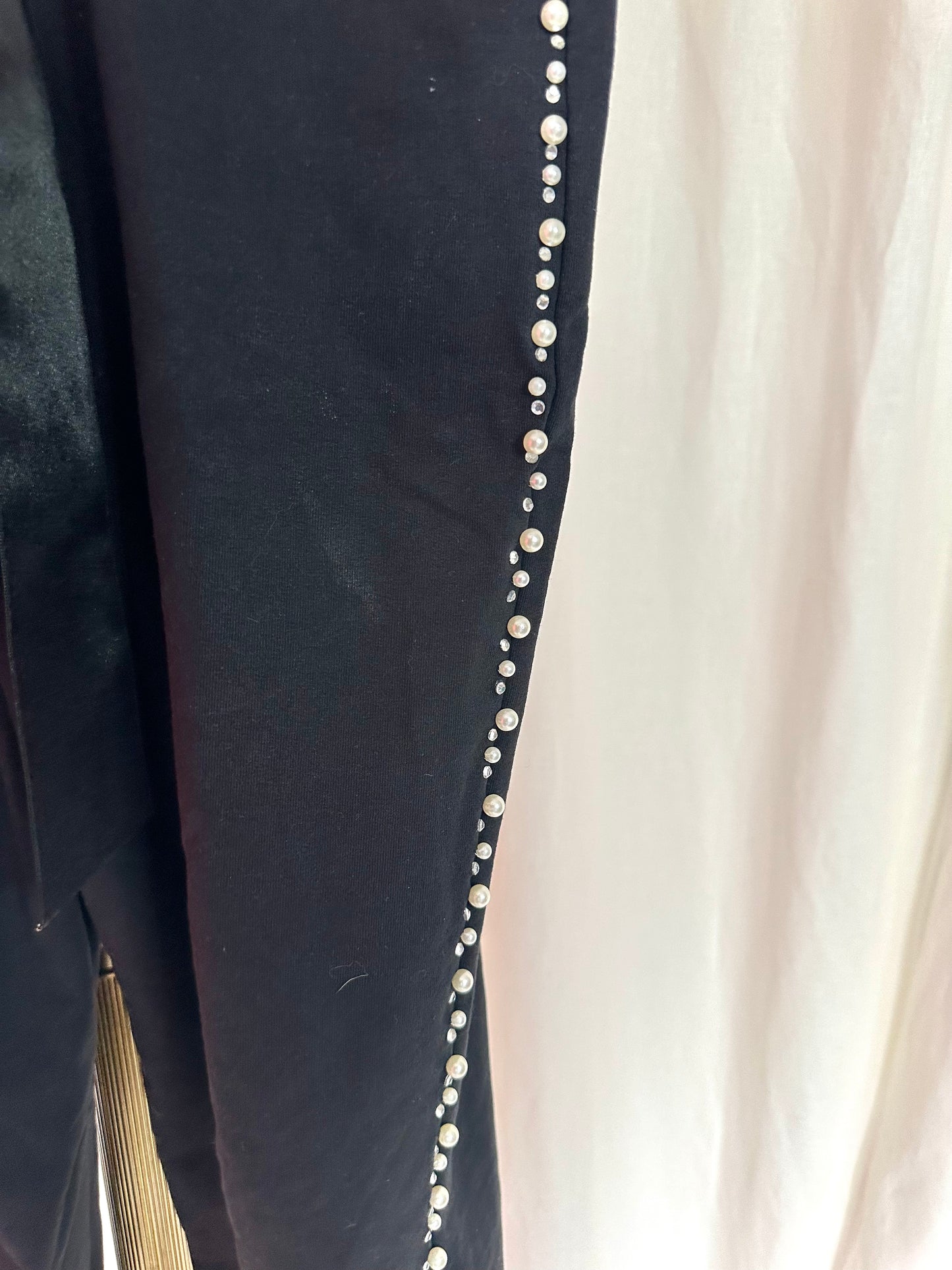 Broek Rinascimento jogging zwart parels maat M