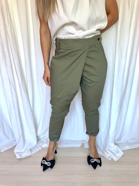 Broek Womanbyearn legergroen - Maat 40