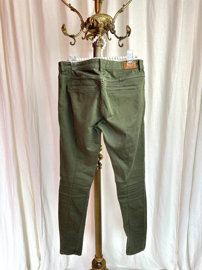 Broek Zara cargo legergroen maat 38