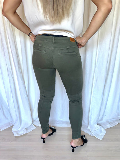 Broek Zara cargo legergroen maat 38