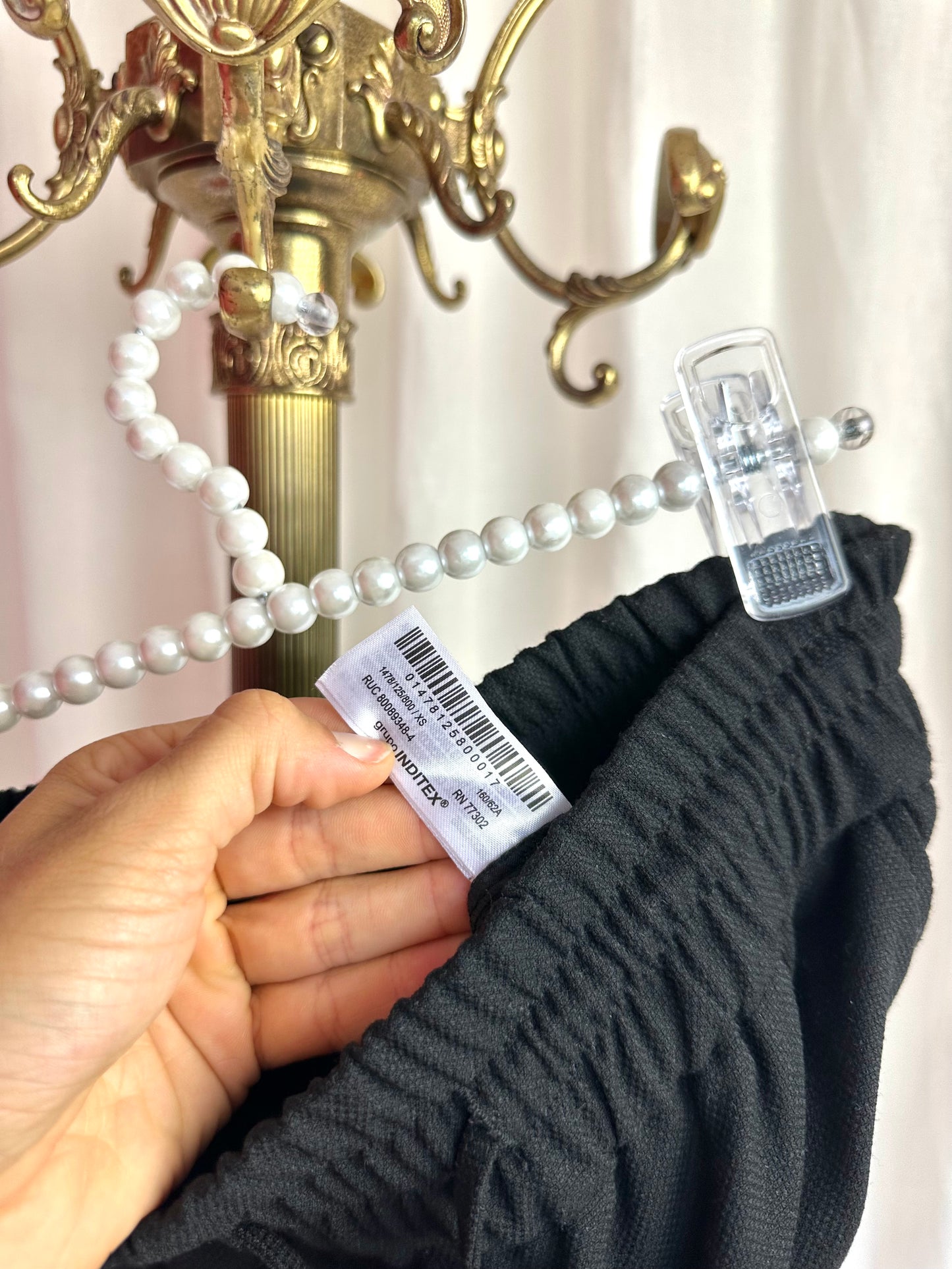Broek Zara zwart maat XS