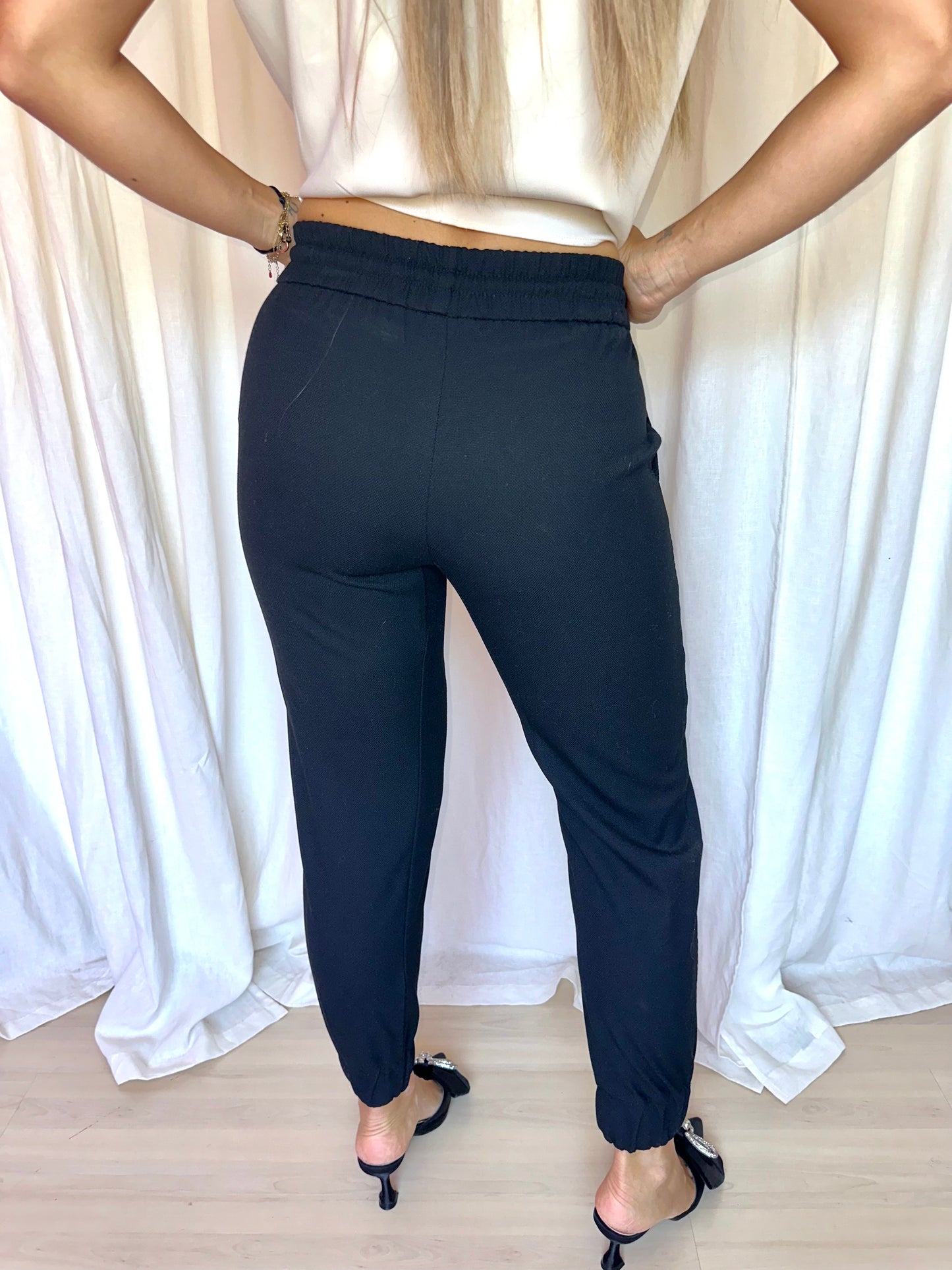 Broek Zara zwart maat XS