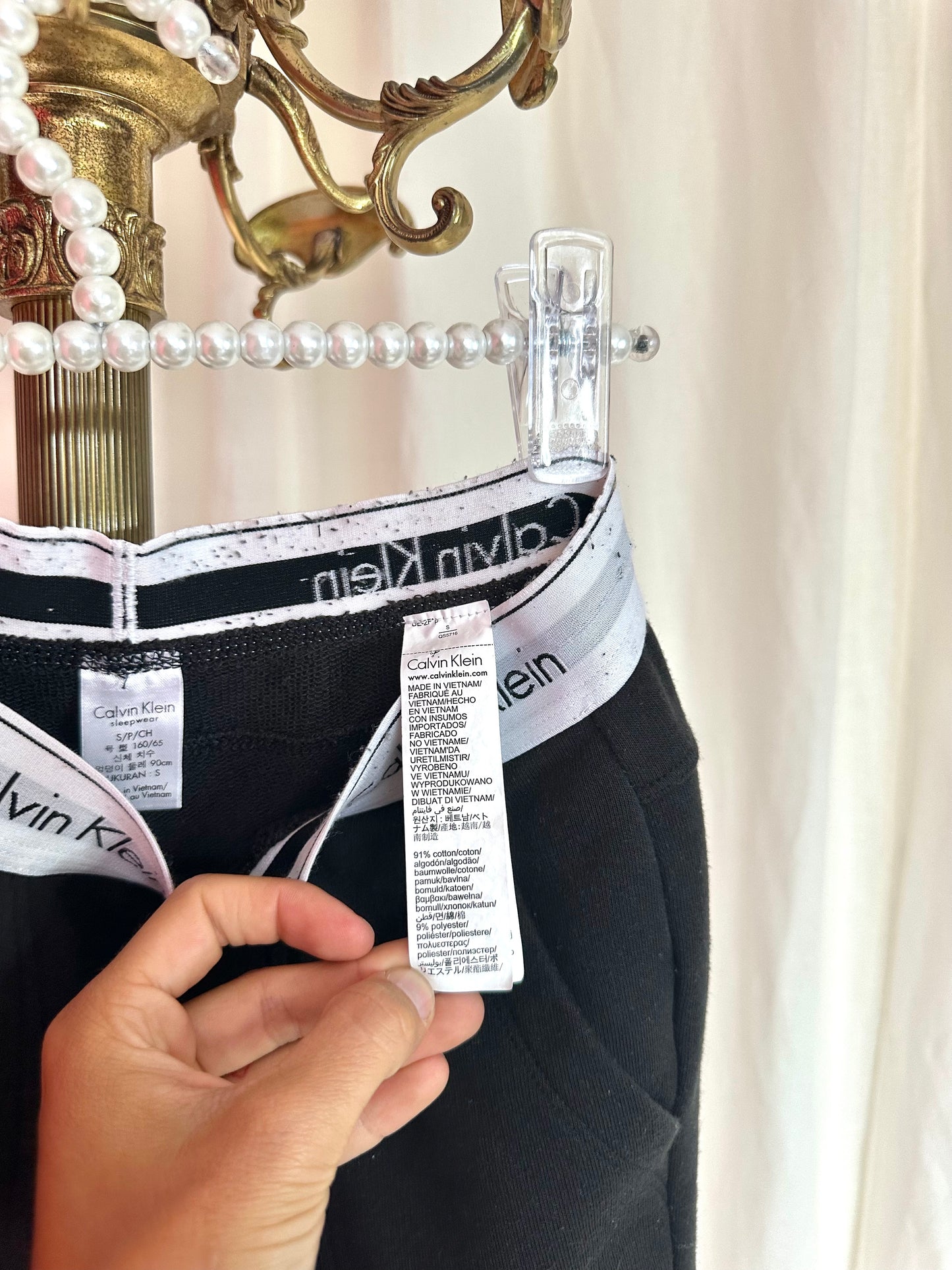 Broek jogging Calvin Klein zwart maat S
