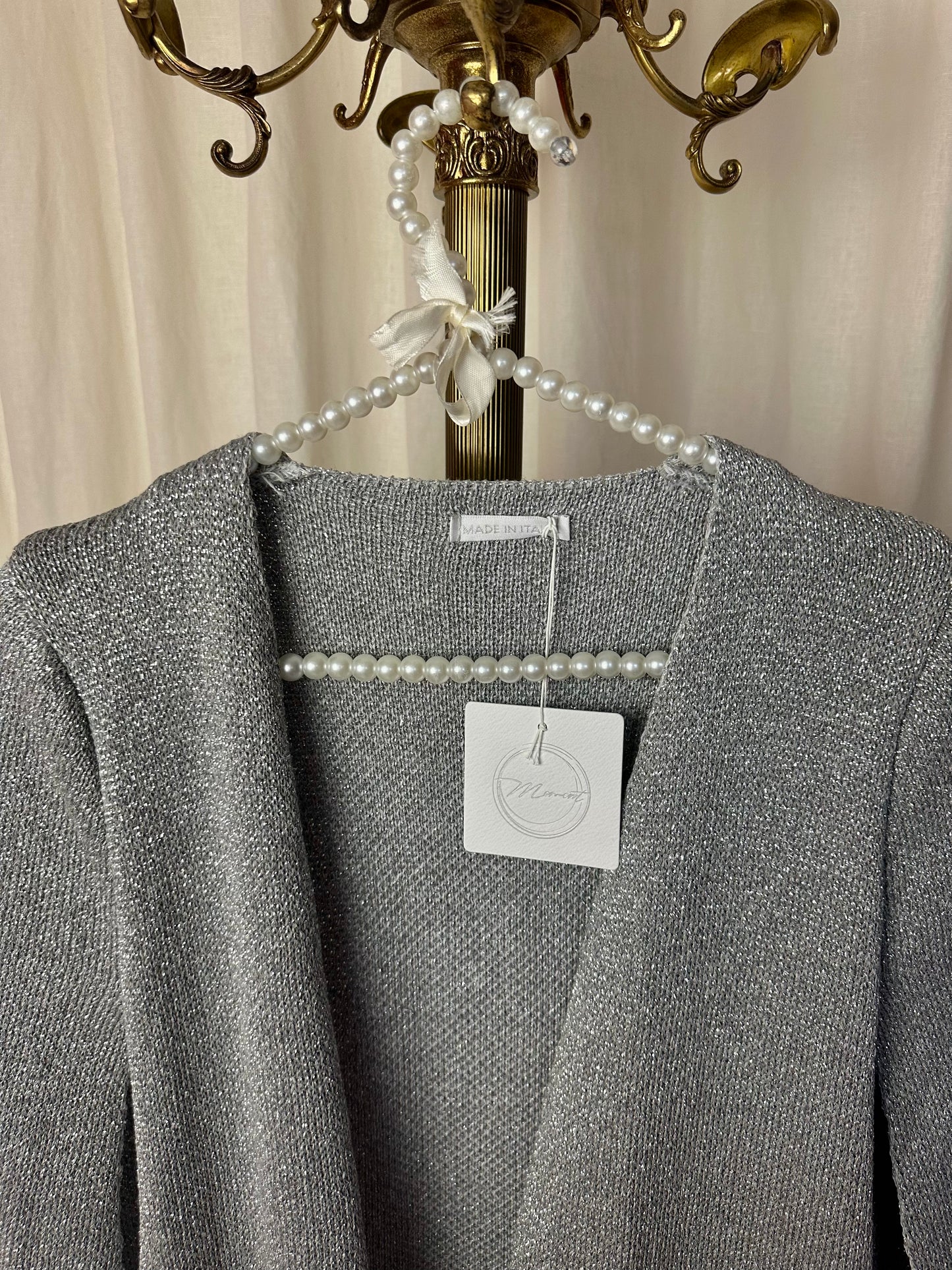 Cape glitter zilver - één maat