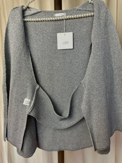 Cape glitter zilver - één maat