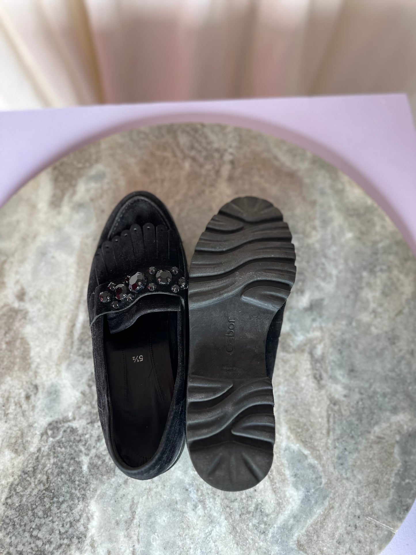 Espadrilles Gabor zwart - Maat 38,5