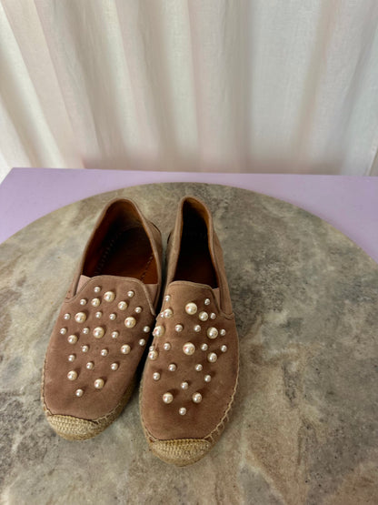 Espadrilles Via Vai parels bruin,beige,oudroze maat 36