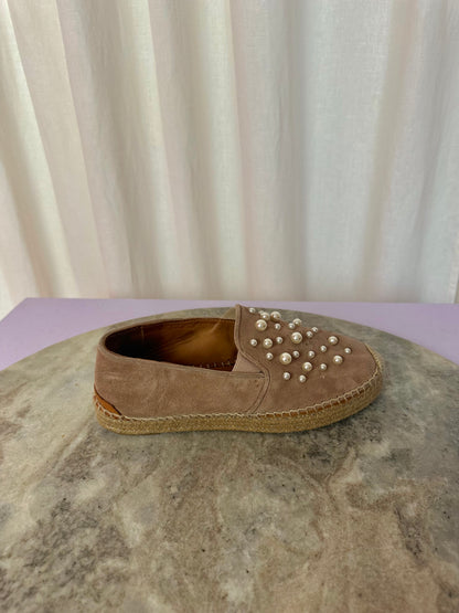 Espadrilles Via Vai parels bruin,beige,oudroze maat 36