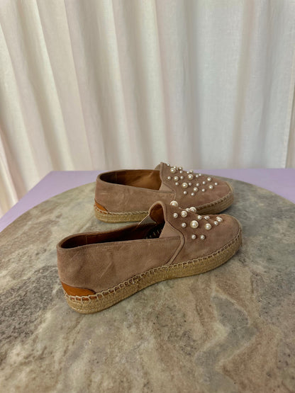 Espadrilles Via Vai parels bruin,beige,oudroze maat 36