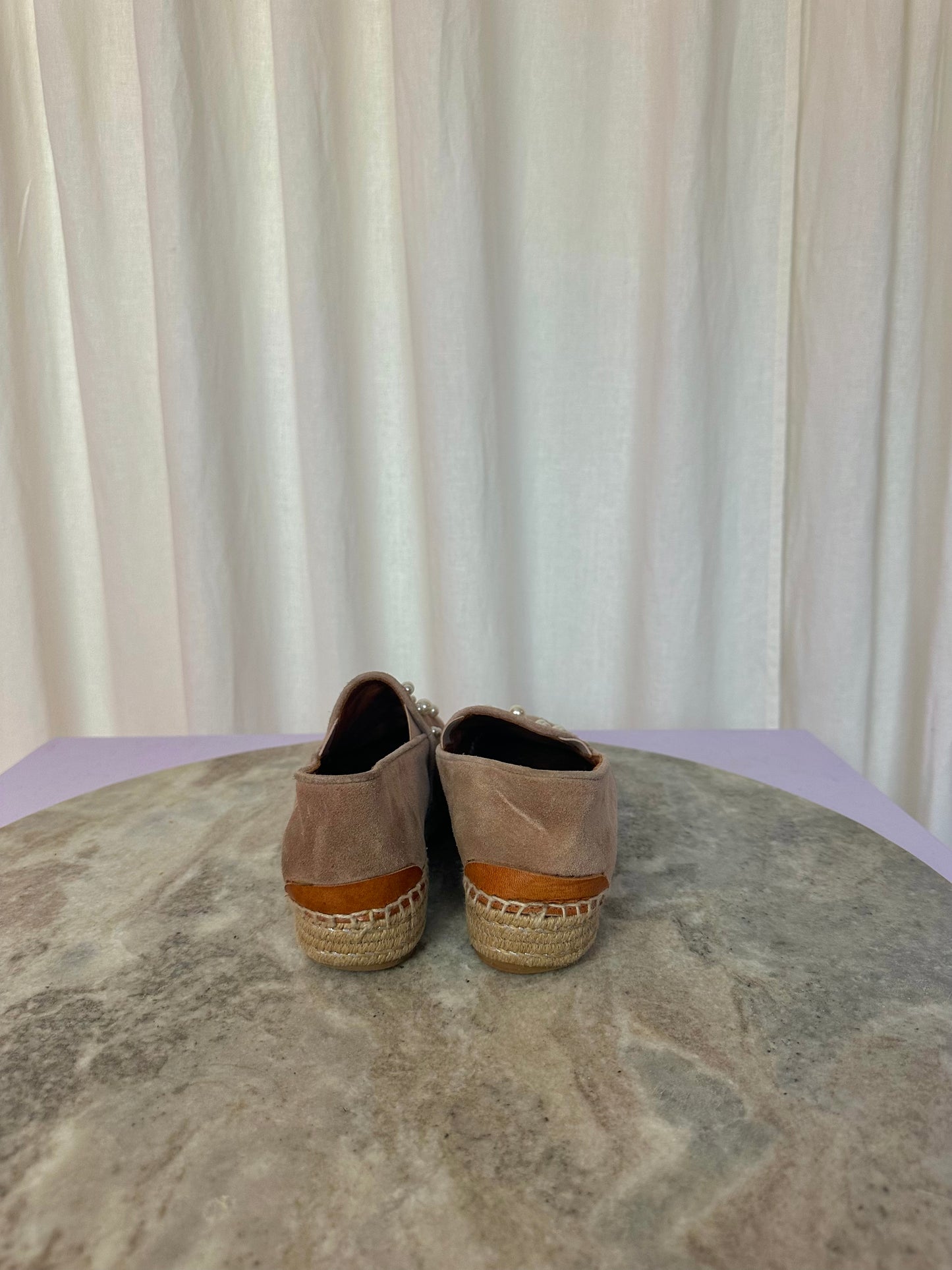 Espadrilles Via Vai parels bruin,beige,oudroze maat 36