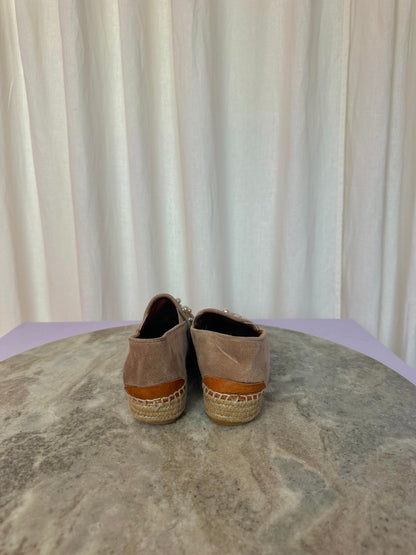 Espadrilles Via Vai parels bruin,beige,oudroze maat 36