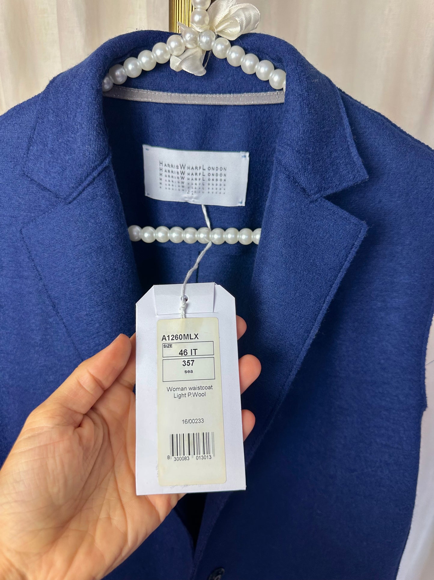 Gilet Harris Wharf London blauw - maat 40