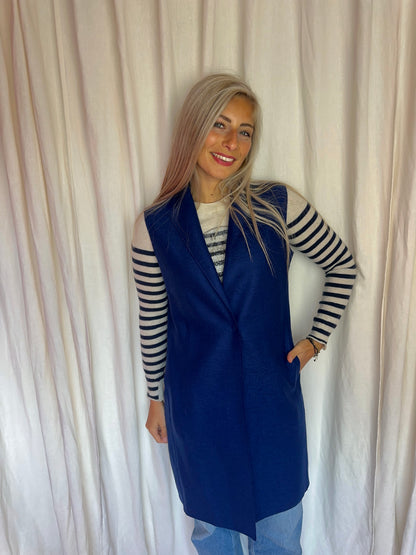 Gilet Harris Wharf London blauw - maat 40