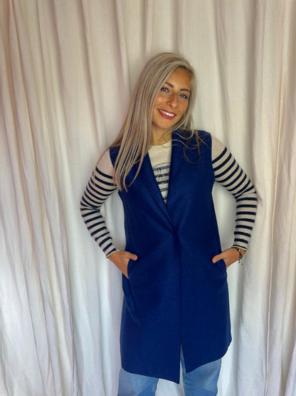 Gilet Harris Wharf London blauw - maat 40