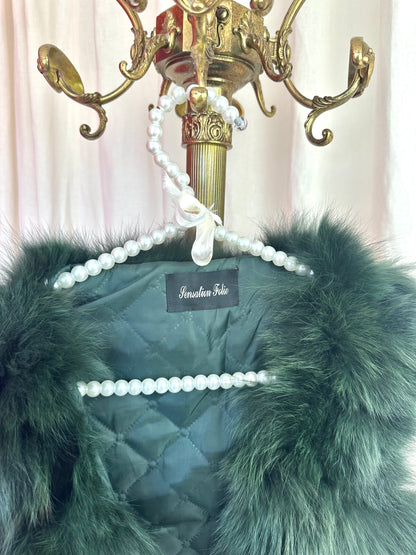 Gilet Sensation Folie Fur flessengroen - Onesize