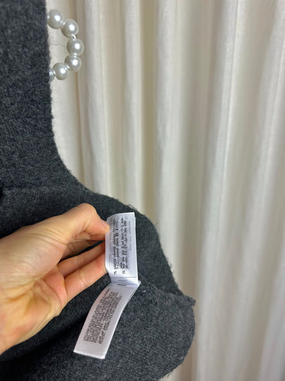 Gilet Zara knopen donkergrijs maat M