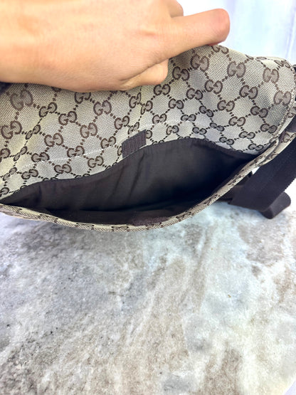Gucci monogram tas beige, bruin