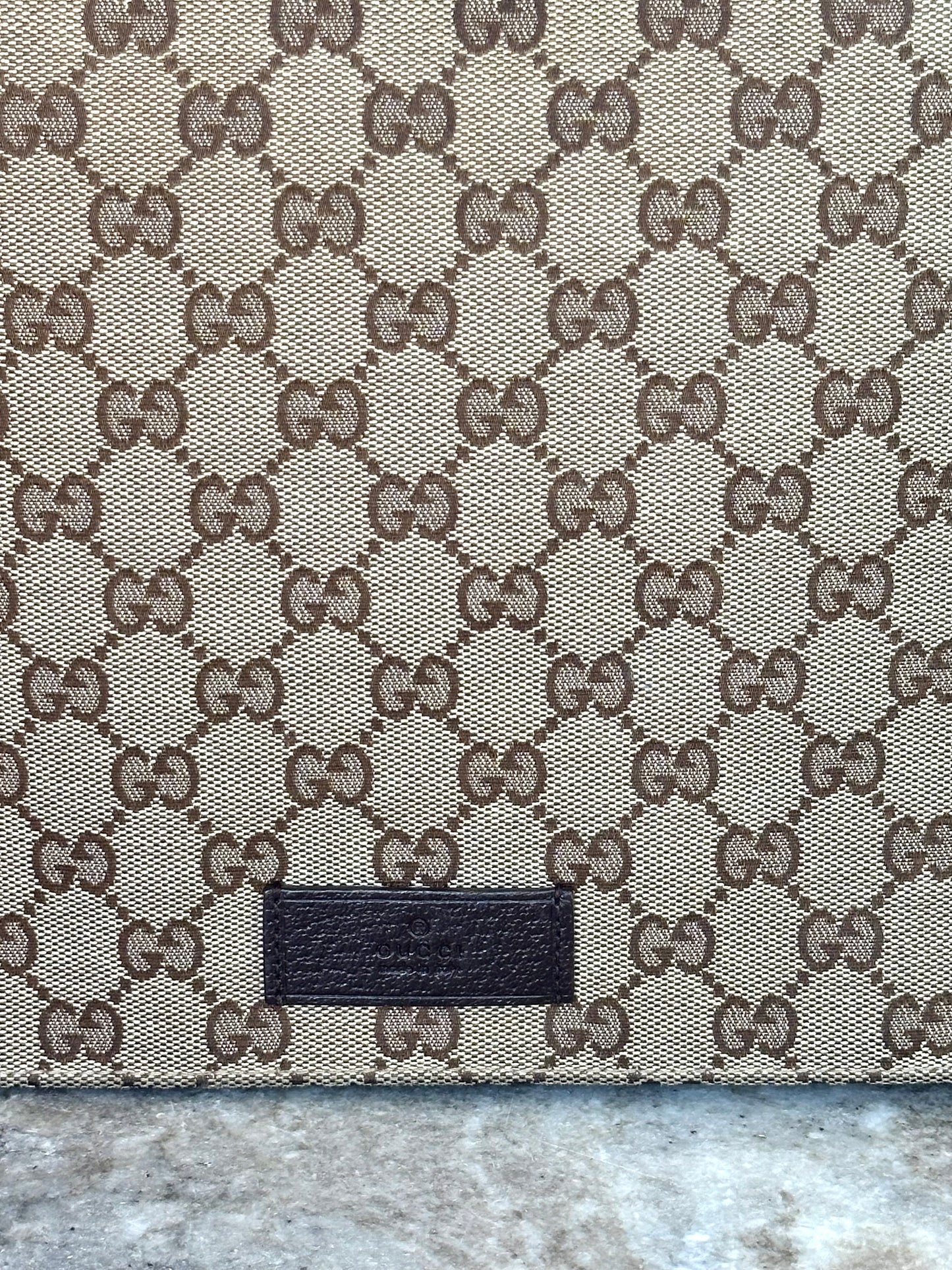 Gucci monogram tas beige, bruin