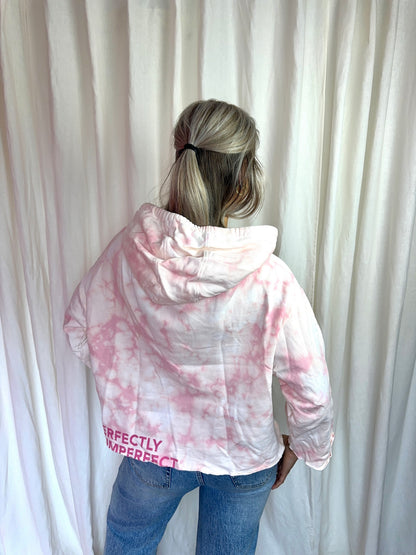 Hoodie Berenice Paris Evy tie dye roze maat M