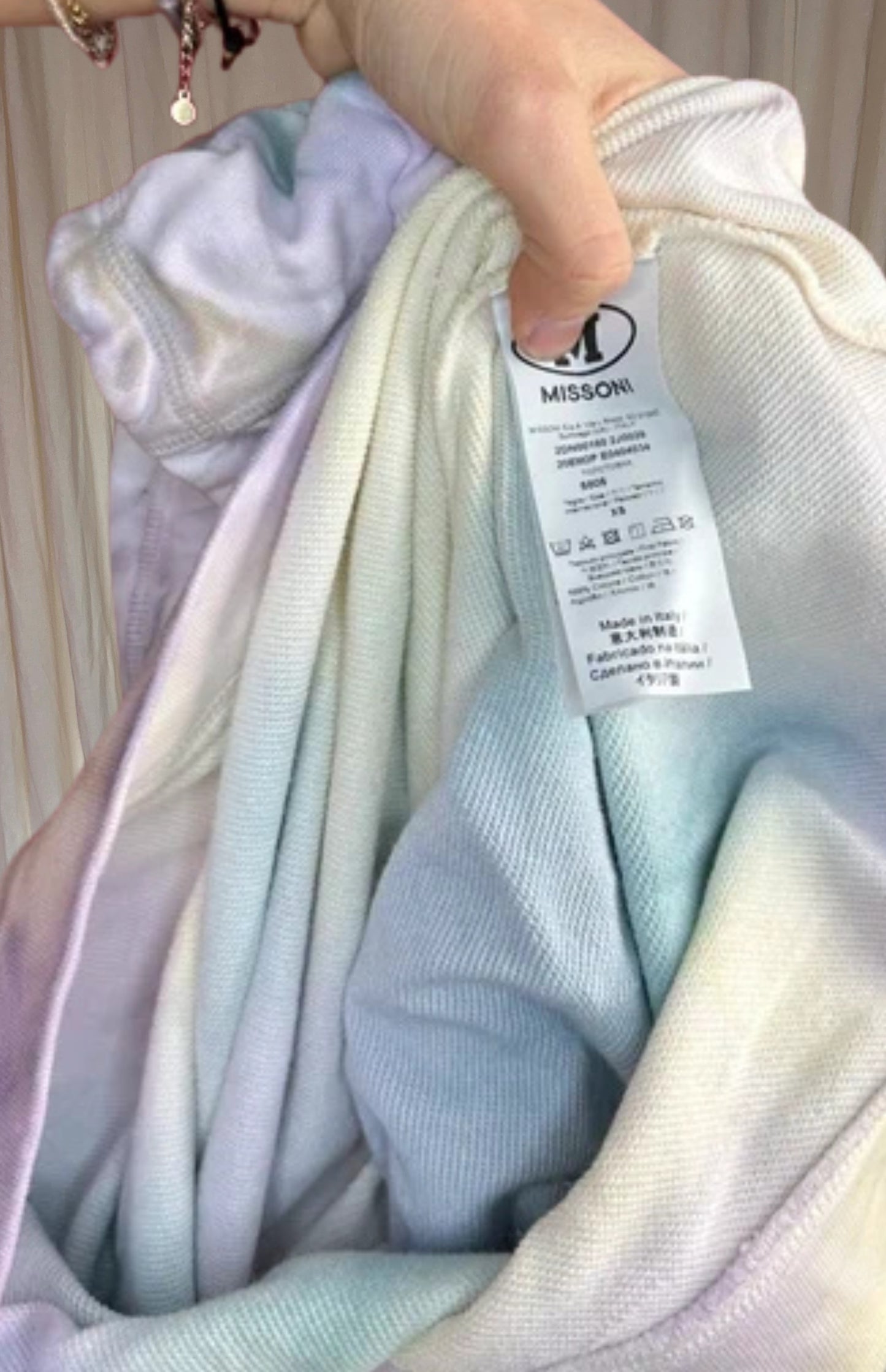 Hoodie Missoni tie dye maat XS