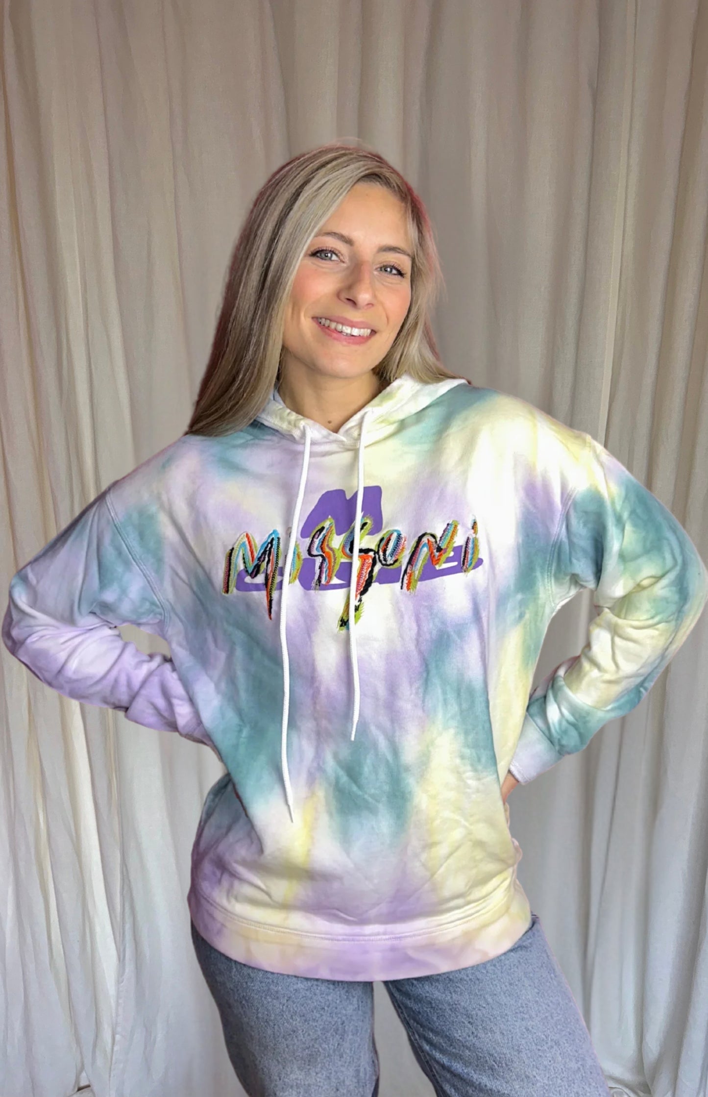 Hoodie Missoni tie dye maat XS