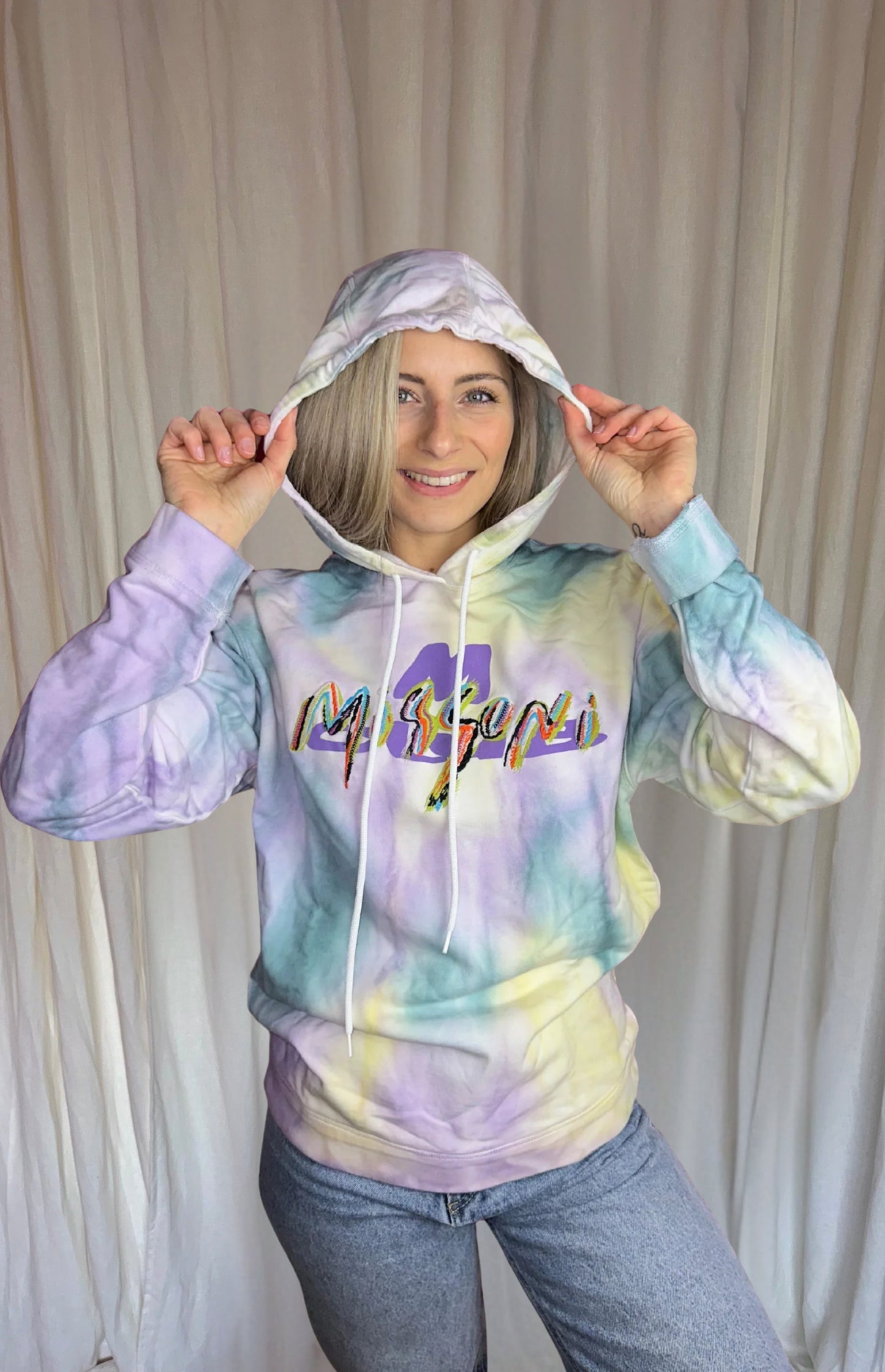 Hoodie Missoni tie dye maat XS