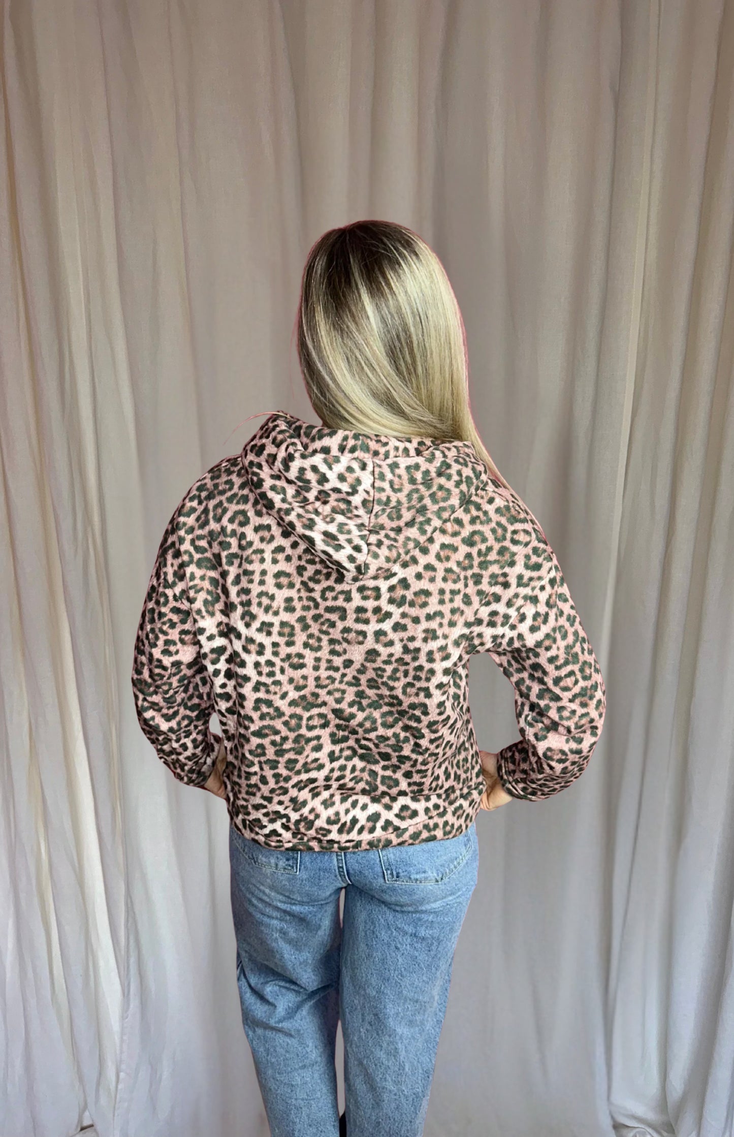 Ensemble pull imprimé léopard