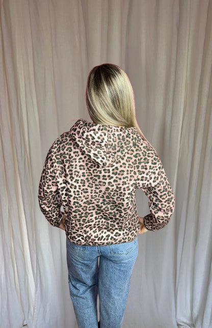 Ensemble pull imprimé léopard