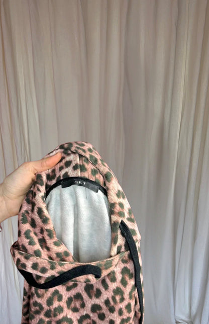 Ensemble pull imprimé léopard