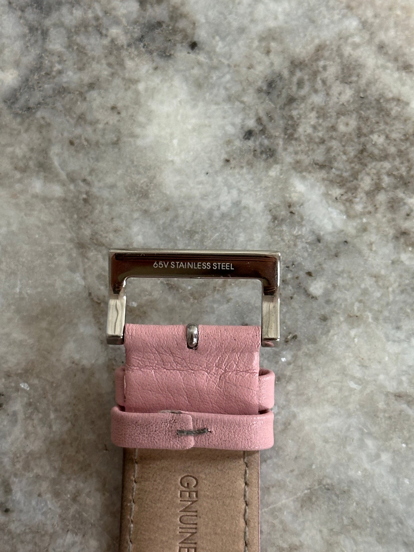 Horloge Dolce&Gabbana leer strass lichtroze