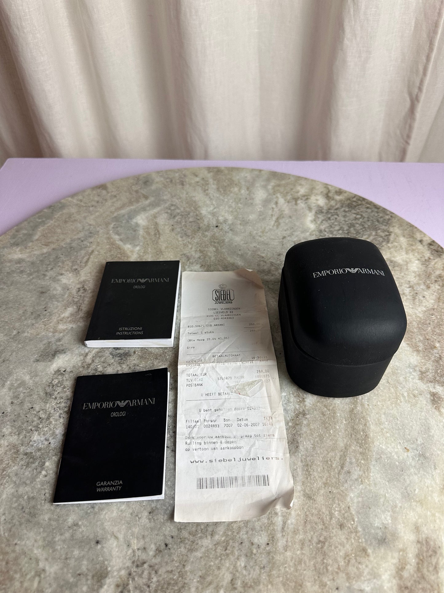 Horloge Emporio Armani zilver,zwarte wijzerplaat