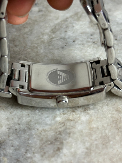 Horloge Emporio Armani zilver,zwarte wijzerplaat