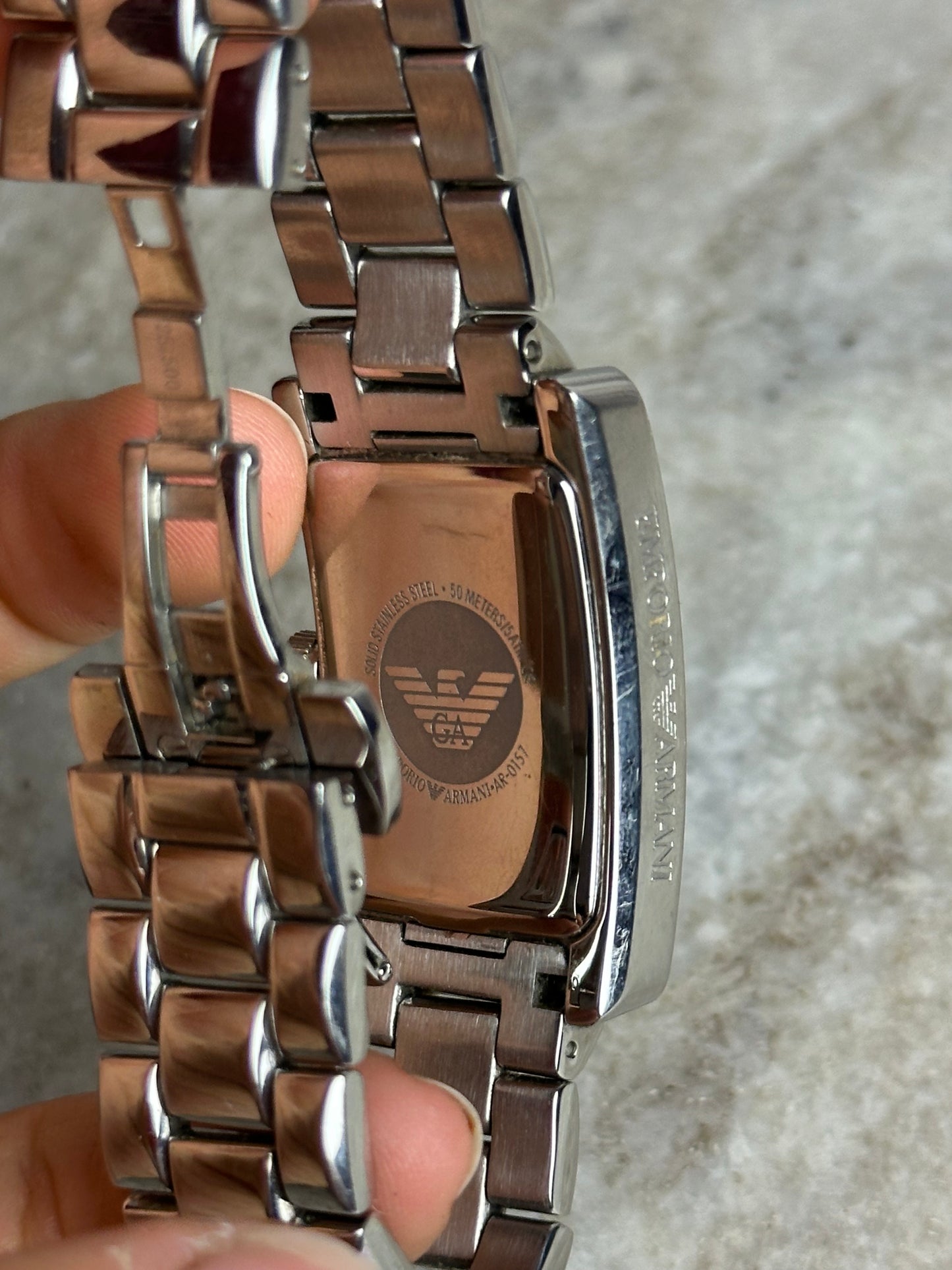 Horloge Emporio Armani zilver,zwarte wijzerplaat