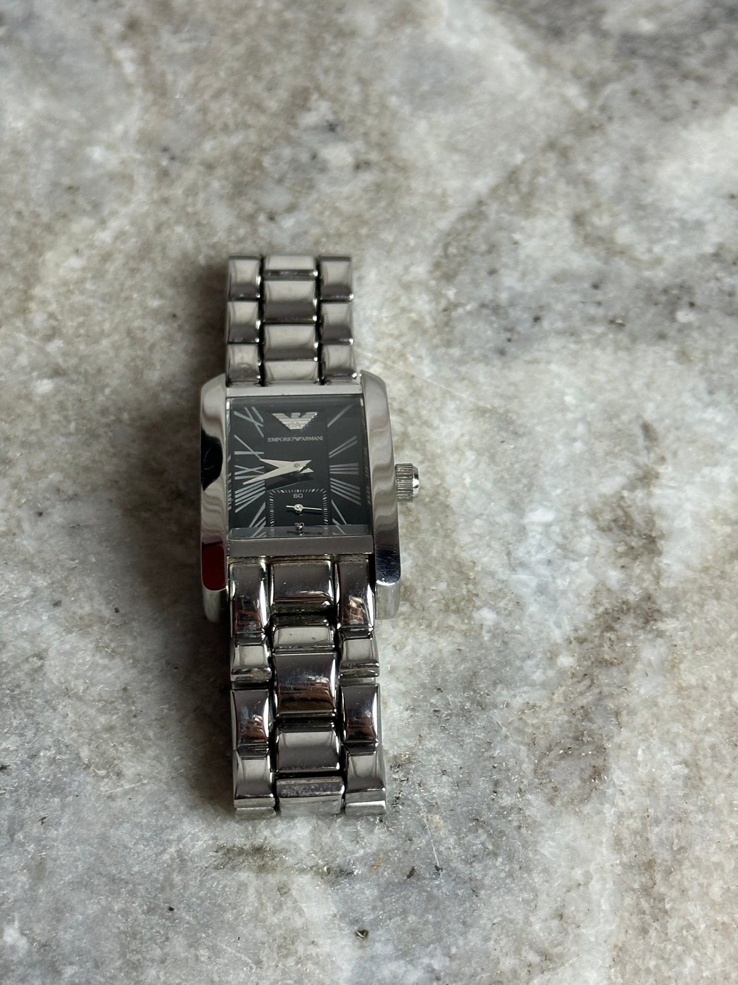Horloge Emporio Armani zilver,zwarte wijzerplaat