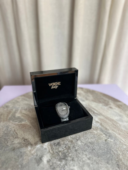 Horloge Vabene Italy Classico Pave strass legergroen