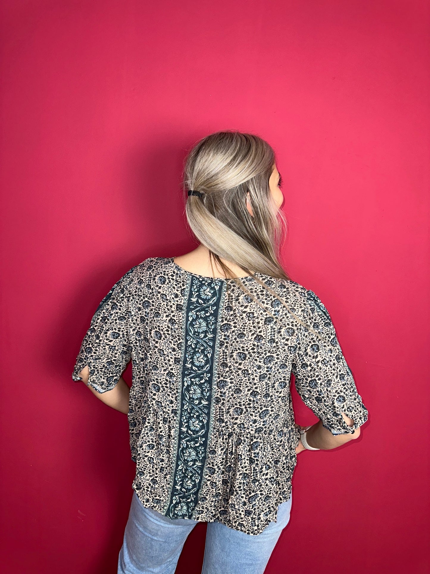 Blouse ba&sh Tobias print - Maat 3