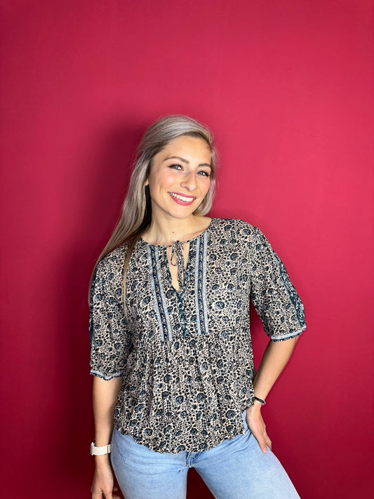 Blouse ba&sh Tobias print - Maat 3