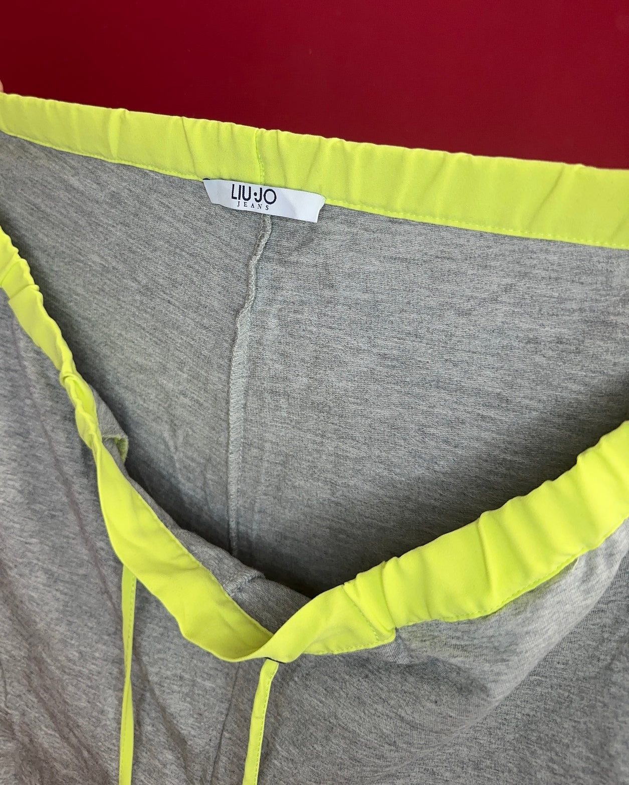 Broek Liu Jo jogging grijs/geel - Maat 42