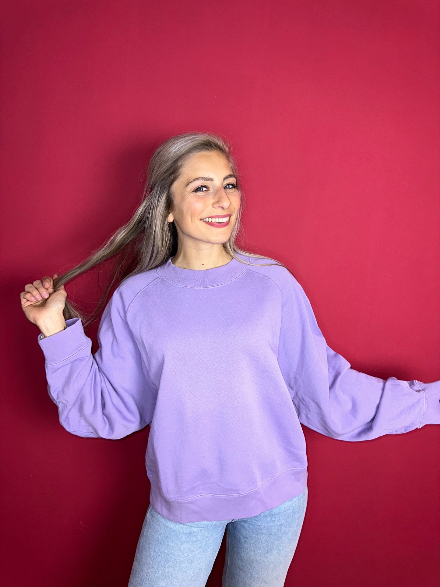Sweater Vince lila - Maat 42