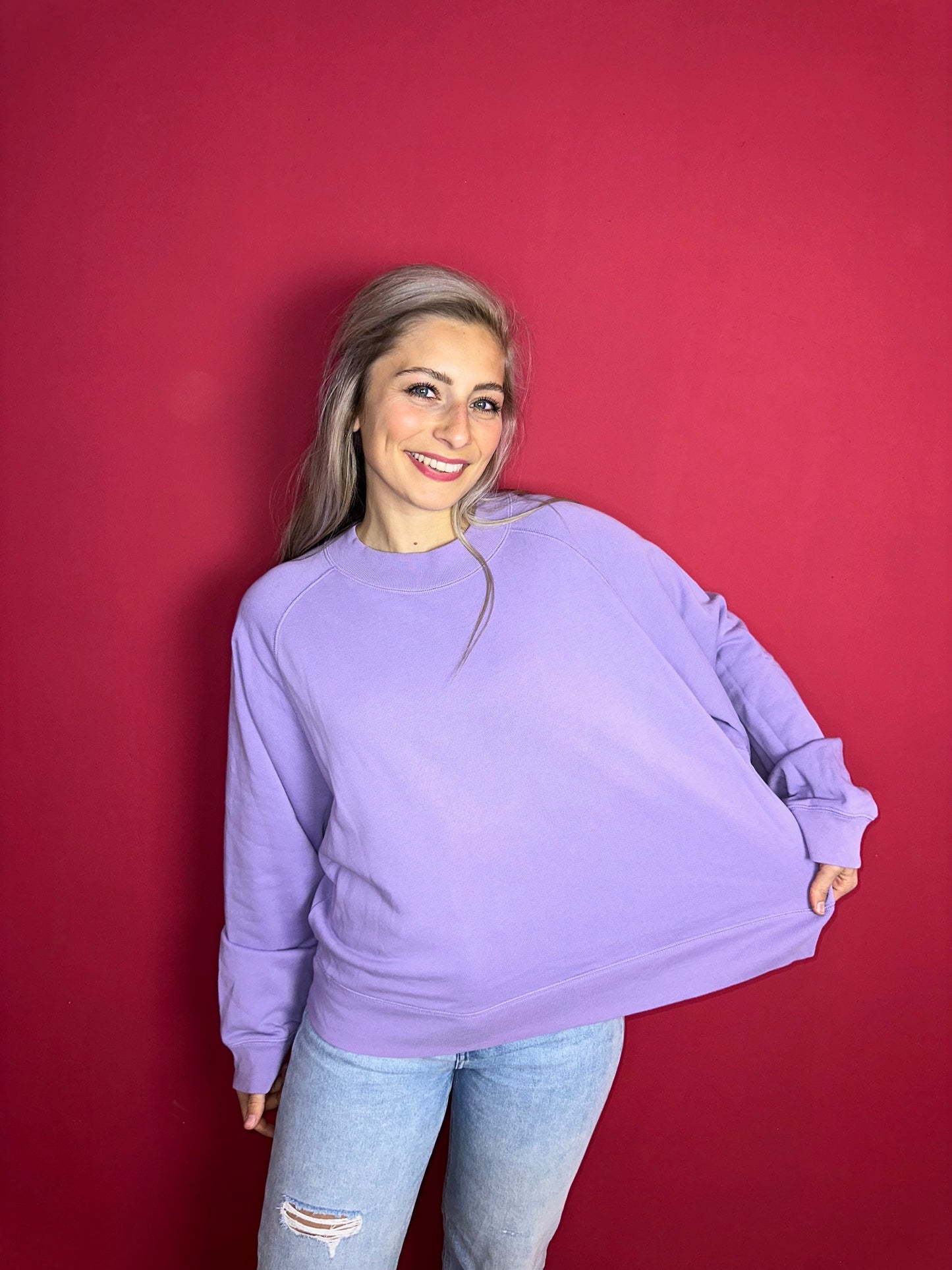 Sweater Vince lila - Maat 42