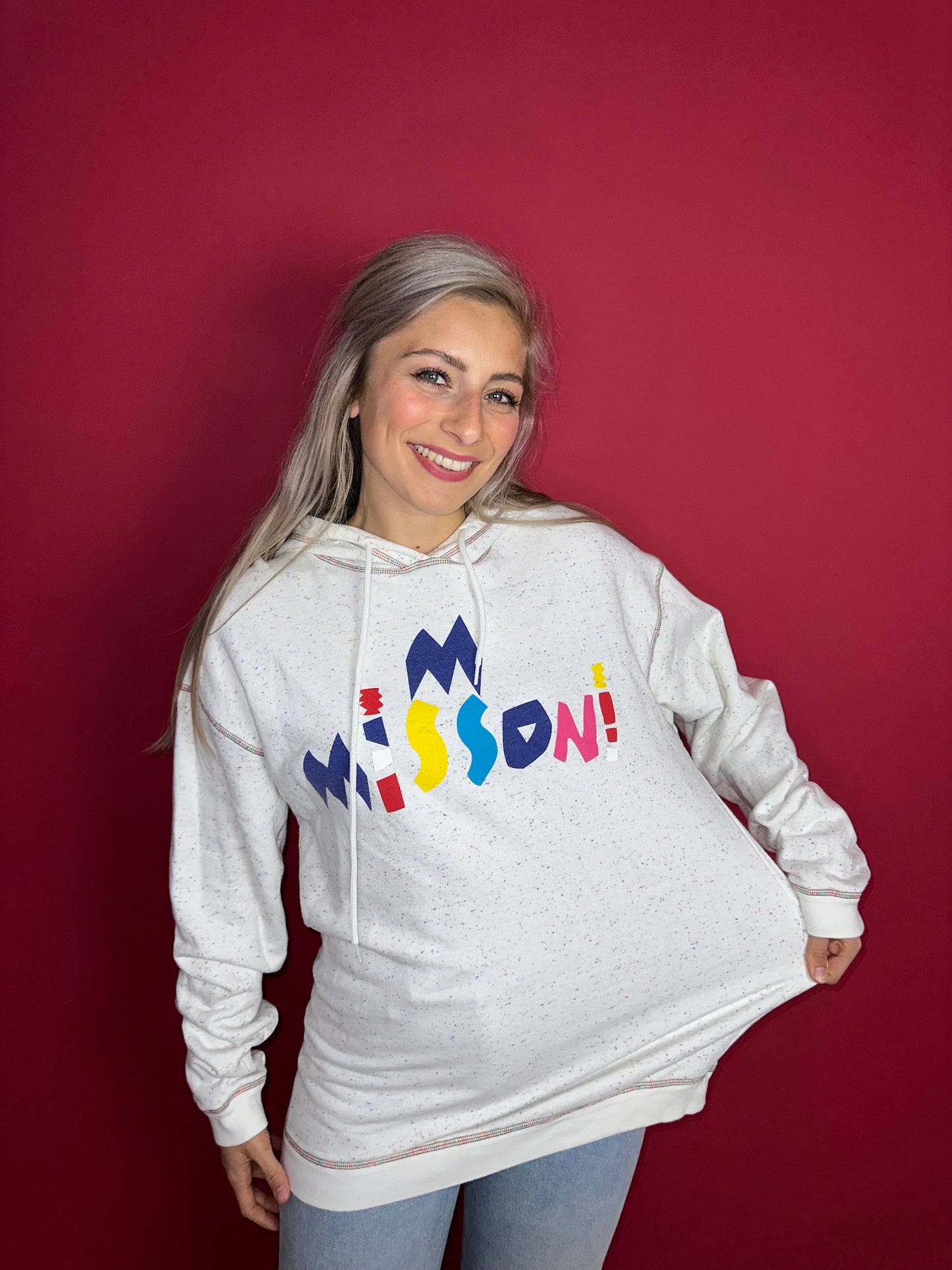 Hoodie Missoni wit - Maat M