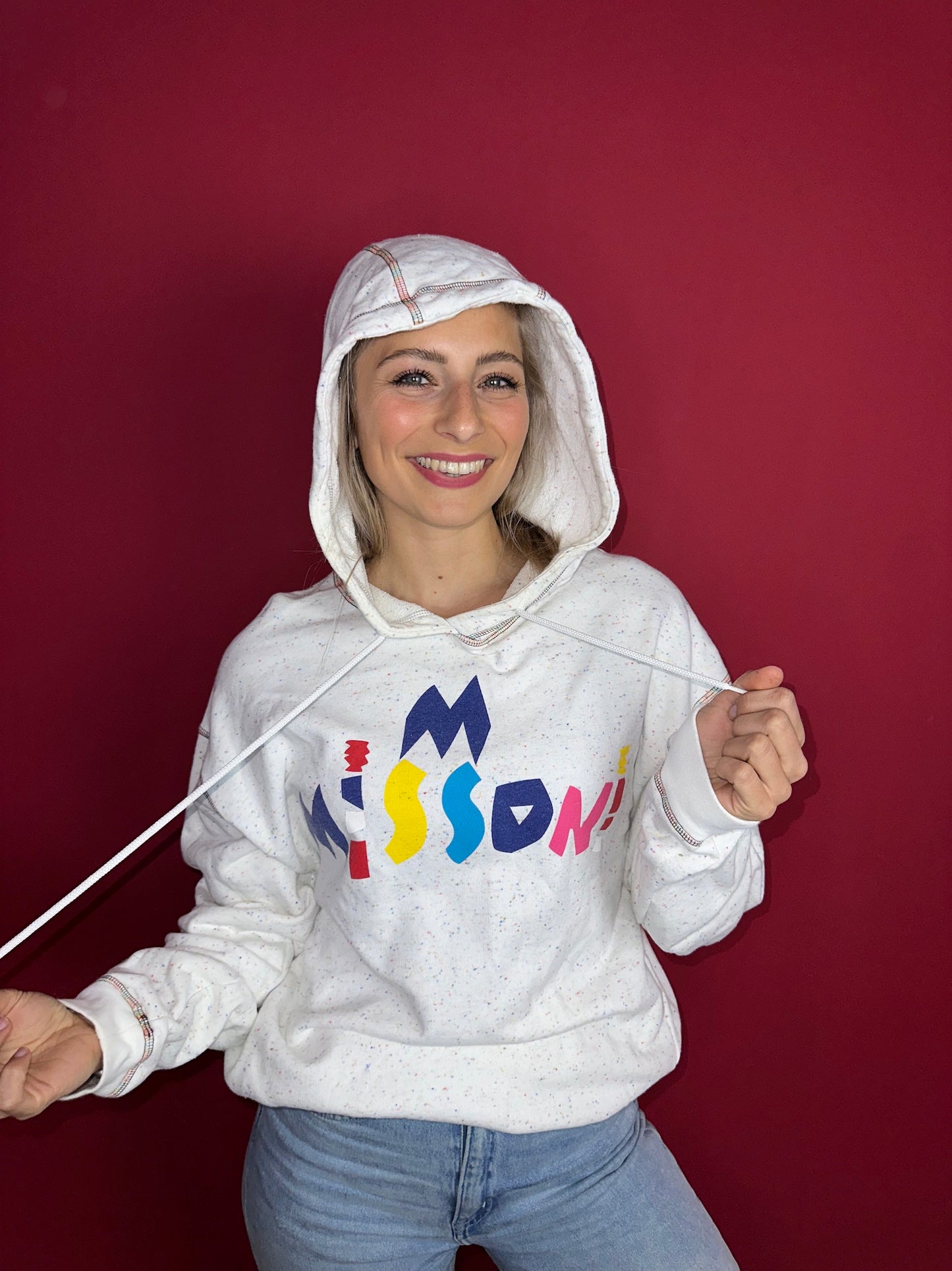 Hoodie Missoni wit - Maat M