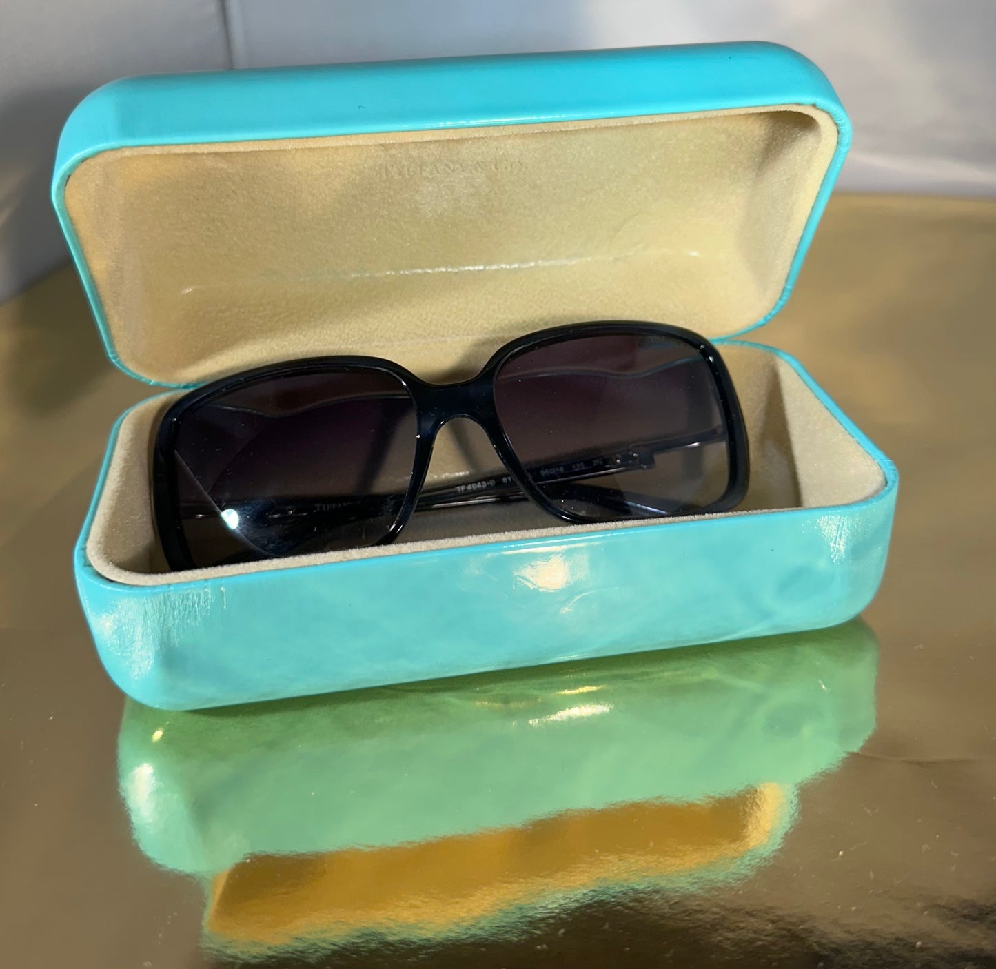 Tiffany&amp;Co. Lunettes de soleil noir/argent