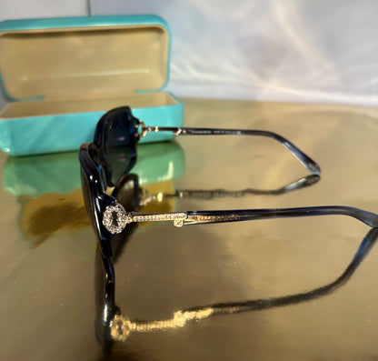Tiffany&amp;Co. Lunettes de soleil noir/argent