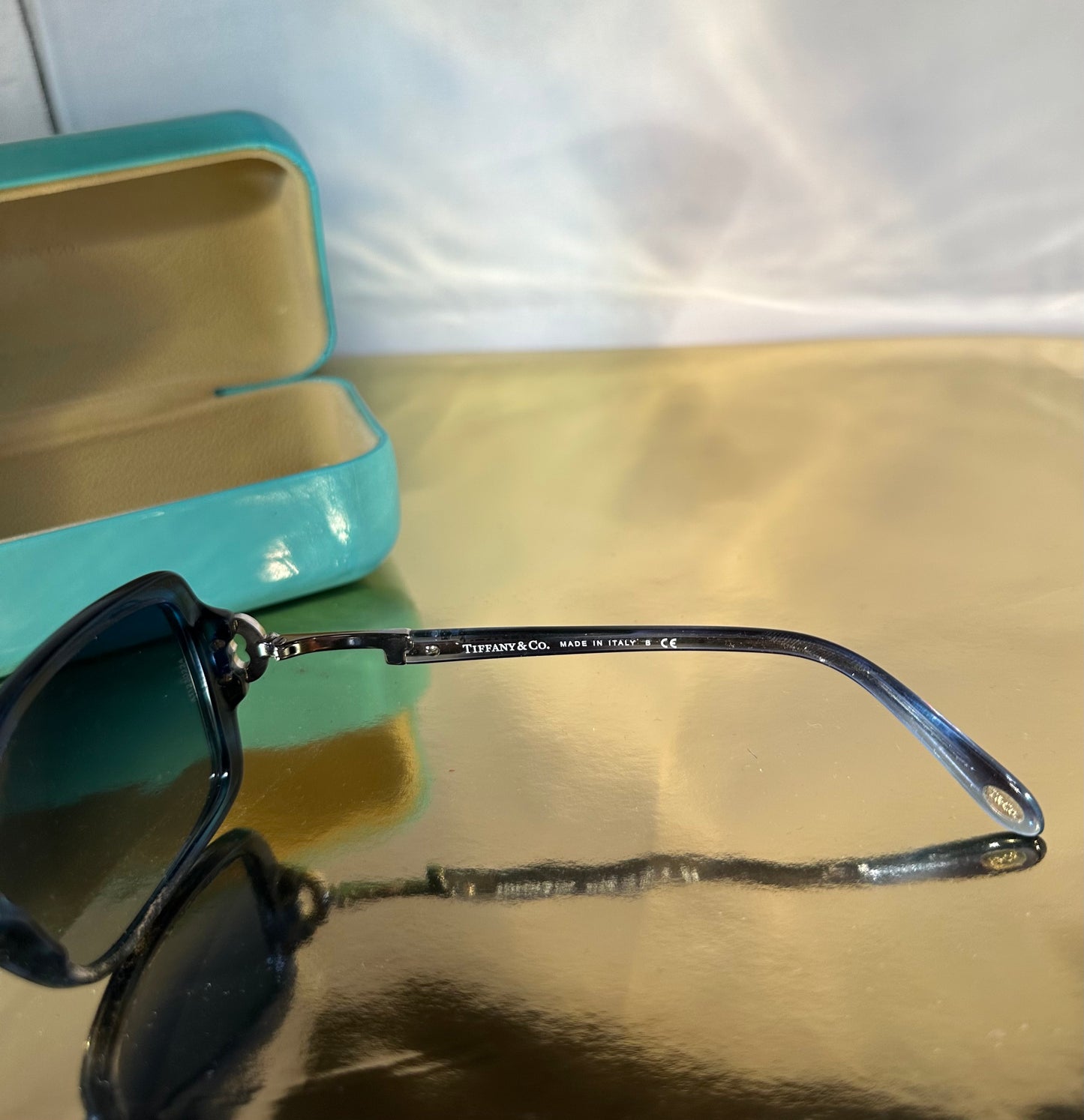 Tiffany&amp;Co. Lunettes de soleil noir/argent