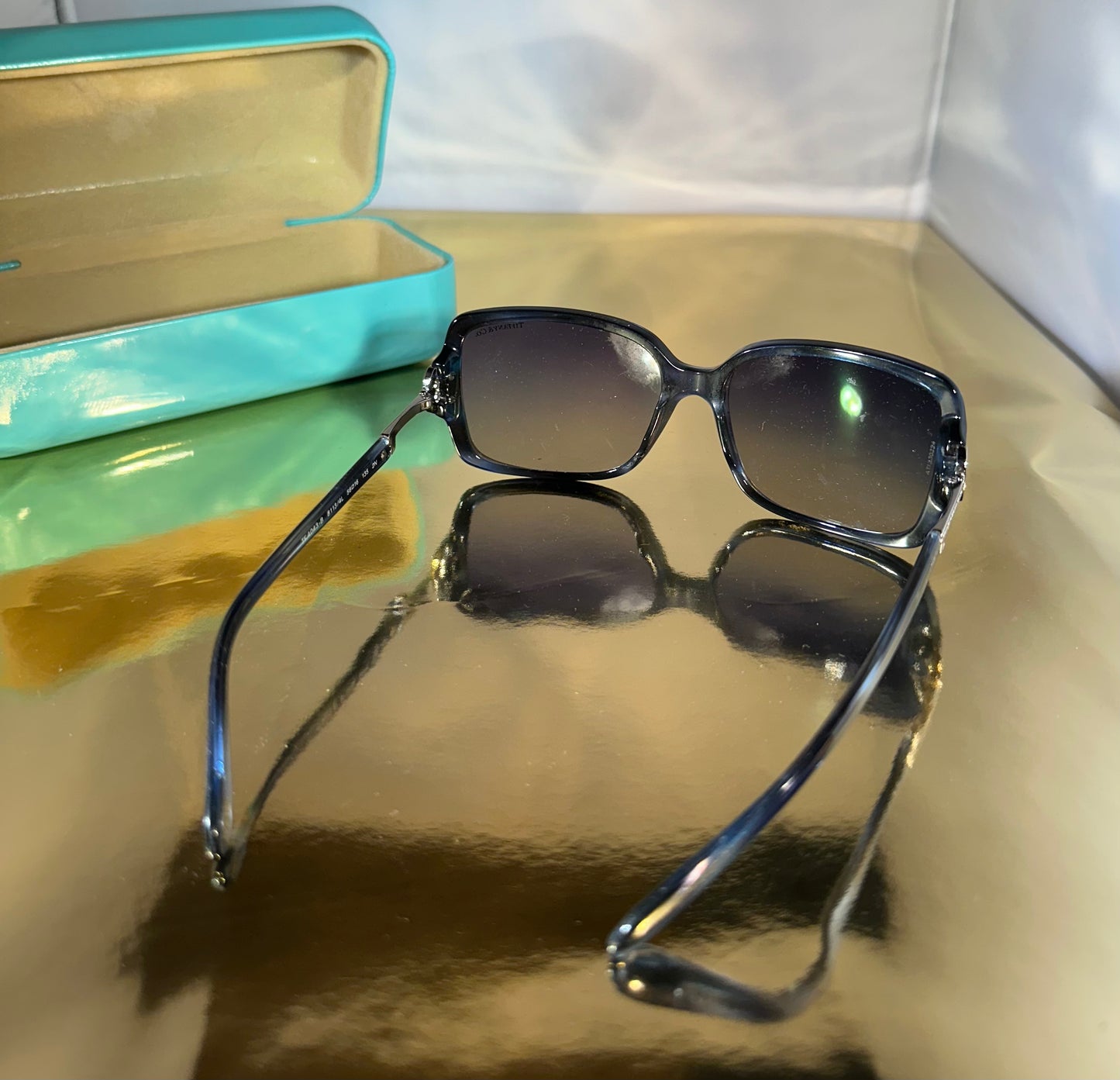 Tiffany&amp;Co. Lunettes de soleil noir/argent