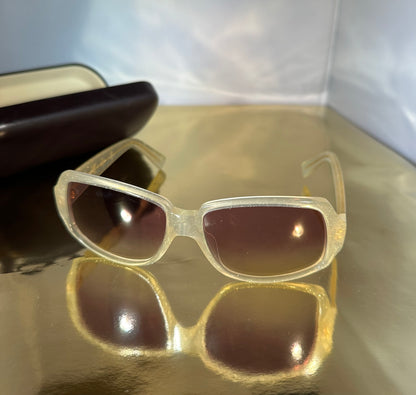 Lunettes de soleil Louis Vuitton crème