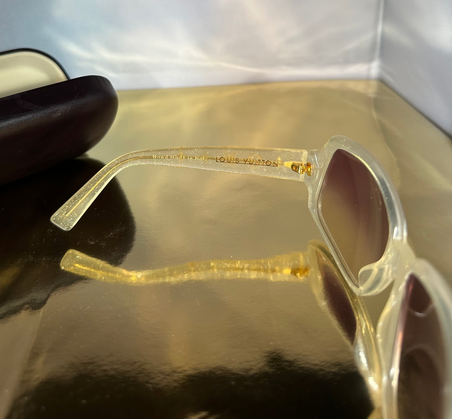 Lunettes de soleil Louis Vuitton crème